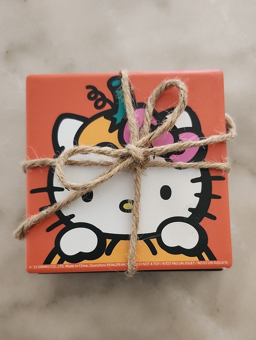 Sanrio Hello Kitty Halloween Ceramic Coaster Set - New